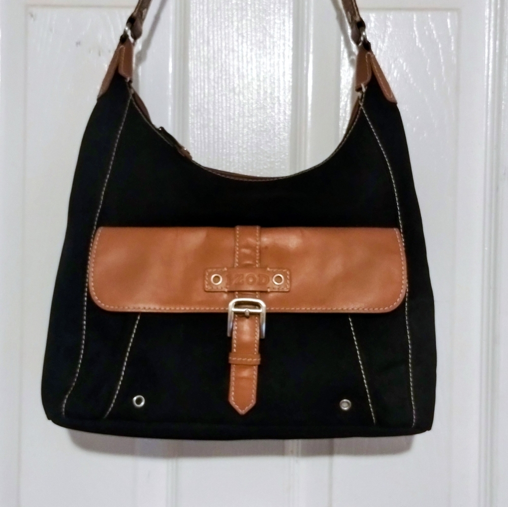 Izod Vintage Canvas Nylon Crossbody Bag